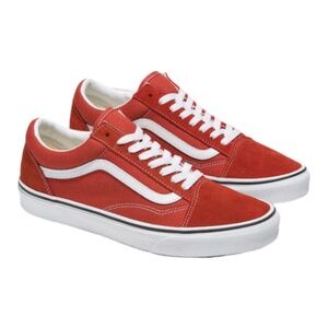 Vans Old Skool Classic Women's Shoe Hot Sauce/White Size 8